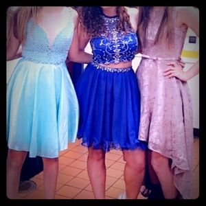 blue Hoco dress